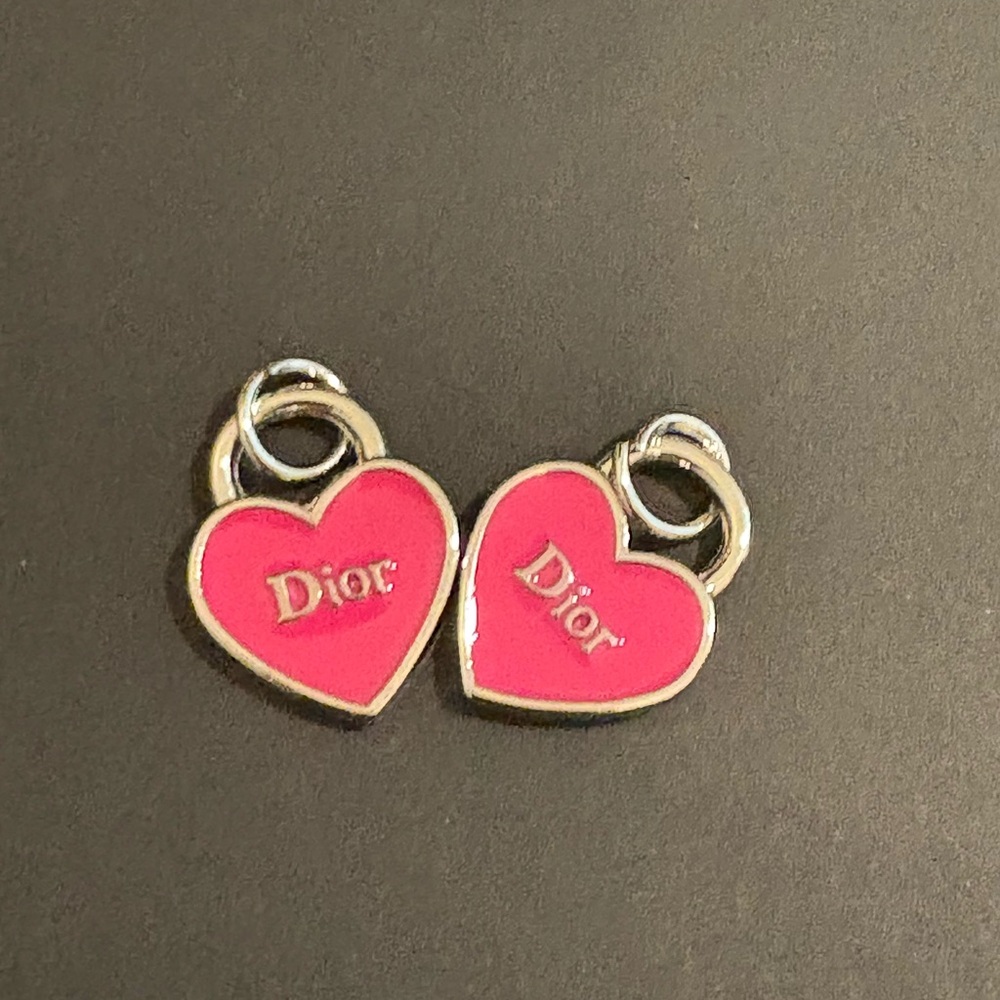 Dior Pink Heart Charms
